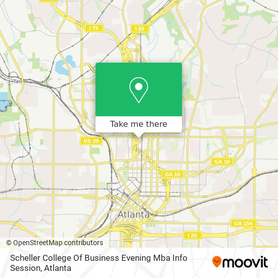 Scheller College Of Business Evening Mba Info Session map