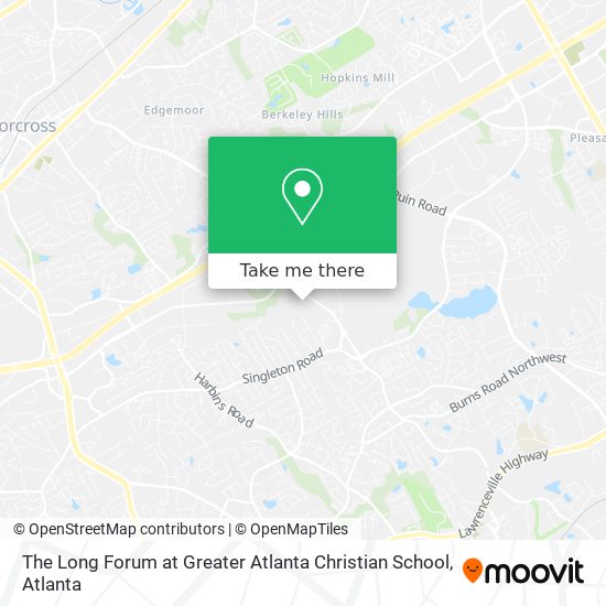 Mapa de The Long Forum at Greater Atlanta Christian School