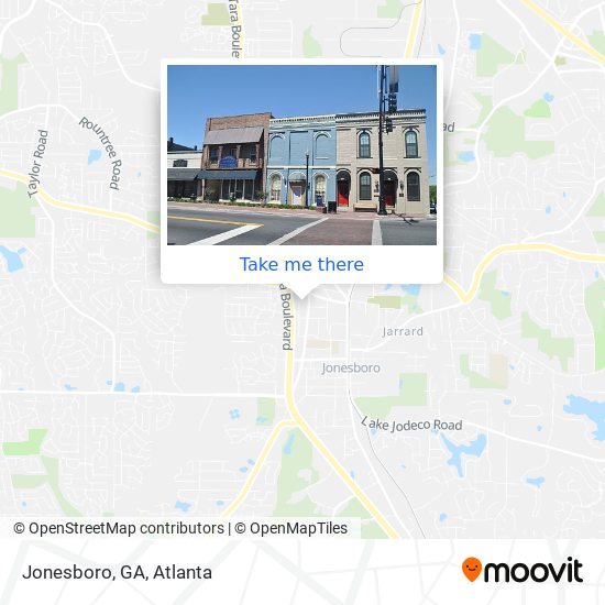 Jonesboro, GA map