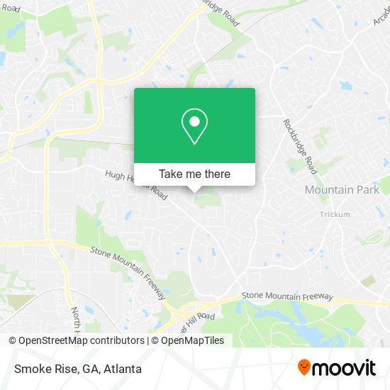 Smoke Rise, GA map