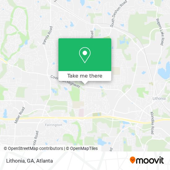 Lithonia, GA map