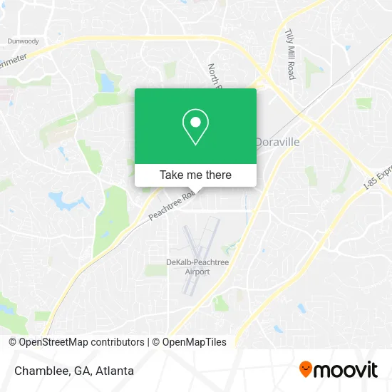 Chamblee, GA map