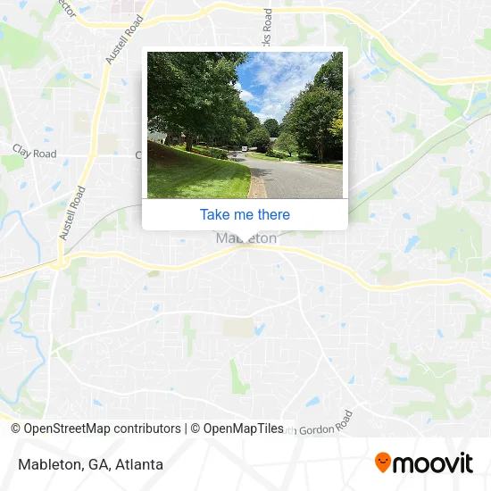 Mableton, GA map