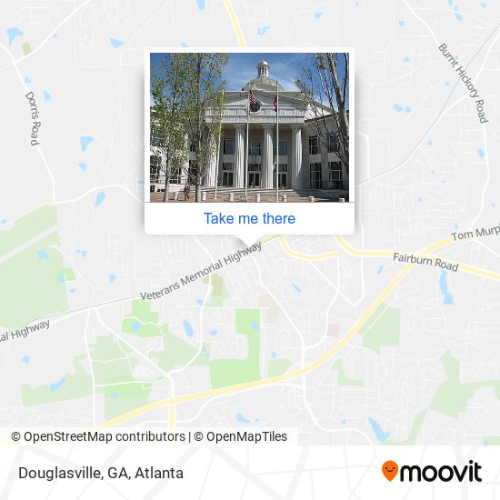 Mapa de Douglasville, GA