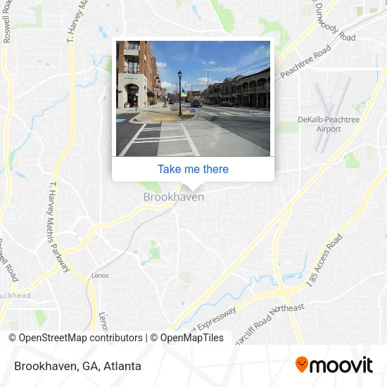 Mapa de Brookhaven, GA