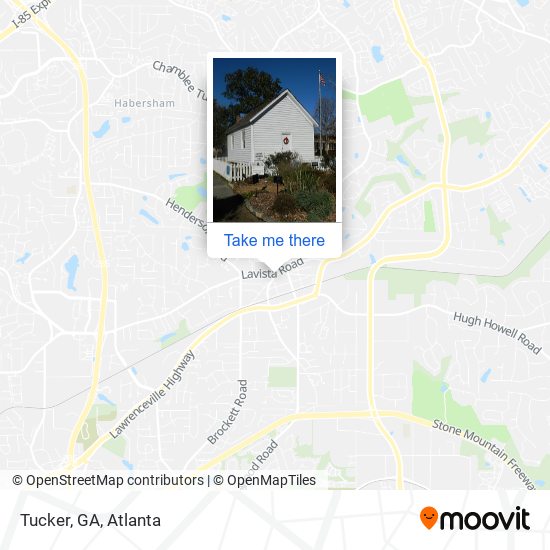 Mapa de Tucker, GA