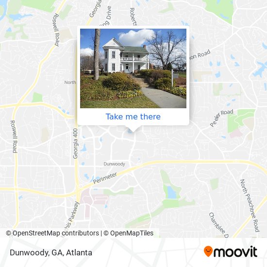 Dunwoody, GA map