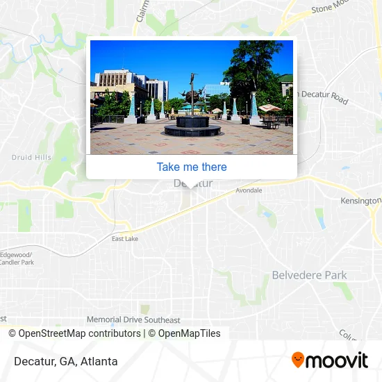Decatur, GA map