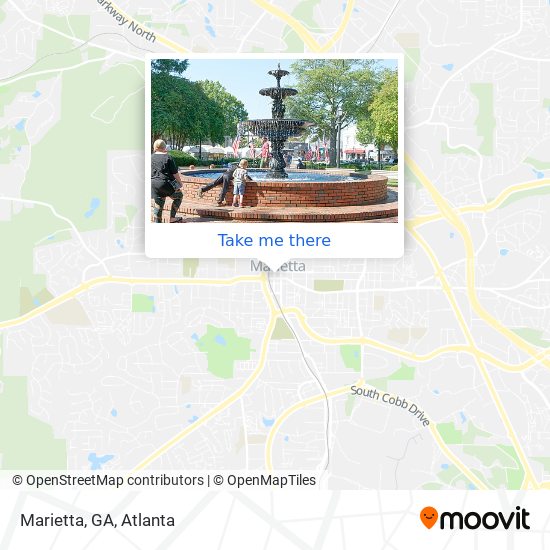 Mapa de Marietta, GA