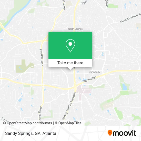 Sandy Springs, GA map