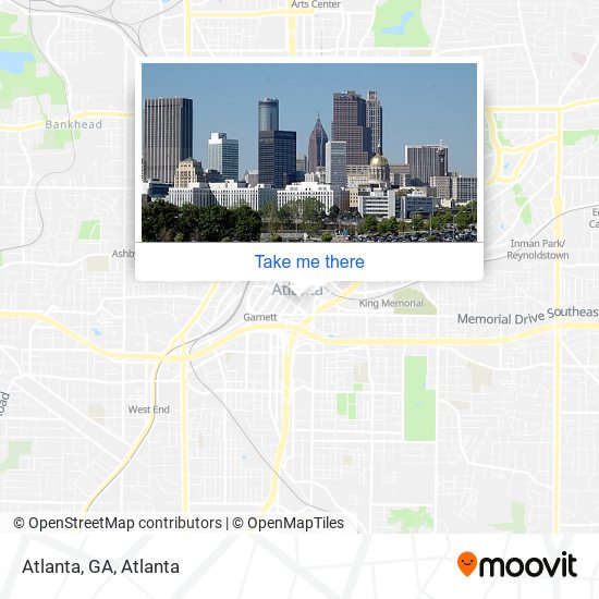 Mapa de Atlanta, GA