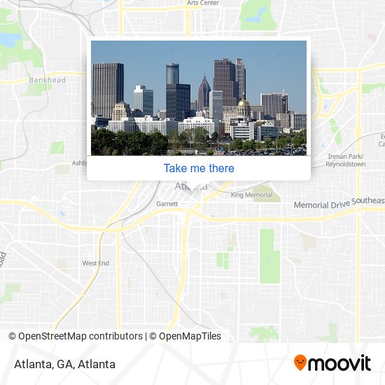 Atlanta, GA map