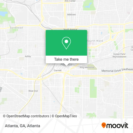 Atlanta, GA map
