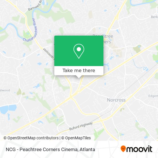 NCG - Peachtree Corners Cinema map