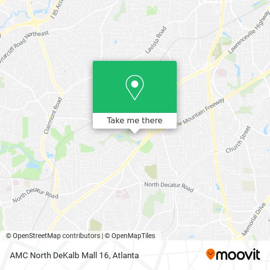 Mapa de AMC North DeKalb Mall 16