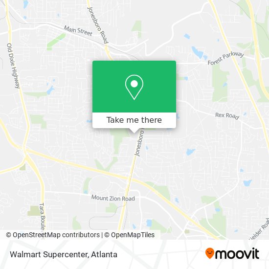 Mapa de Walmart Supercenter