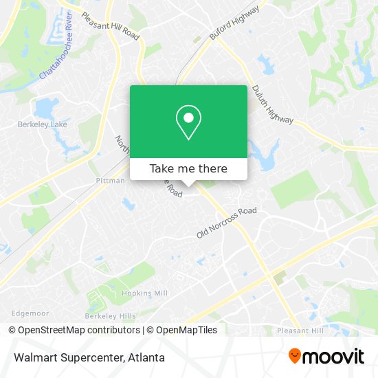 Mapa de Walmart Supercenter