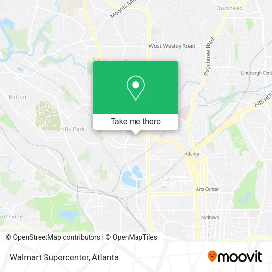 Walmart Supercenter map