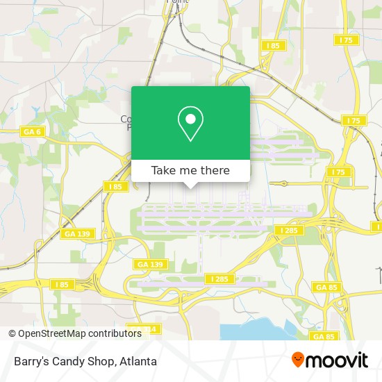 Mapa de Barry's Candy Shop