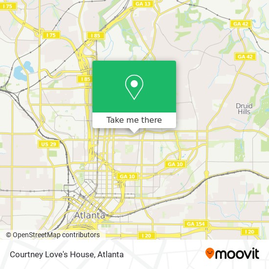 Mapa de Courtney Love's House