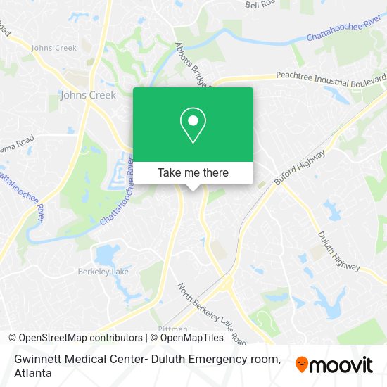 Gwinnett Medical Center- Duluth Emergency room map