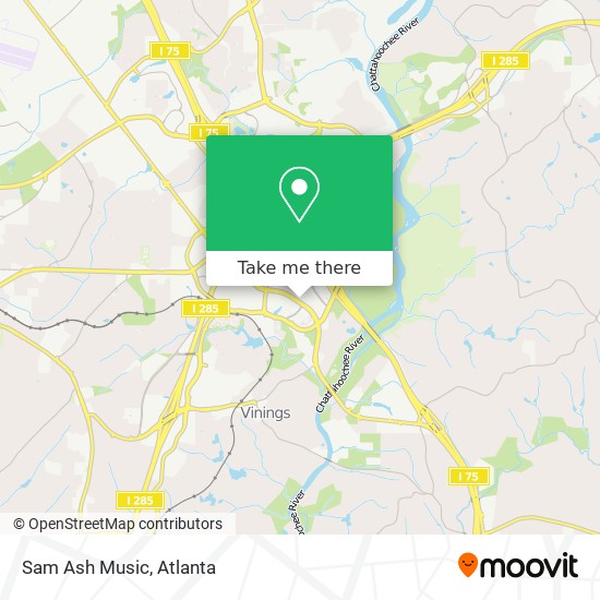 Sam Ash Music map