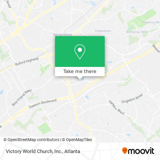 Victory World Church, Inc. map
