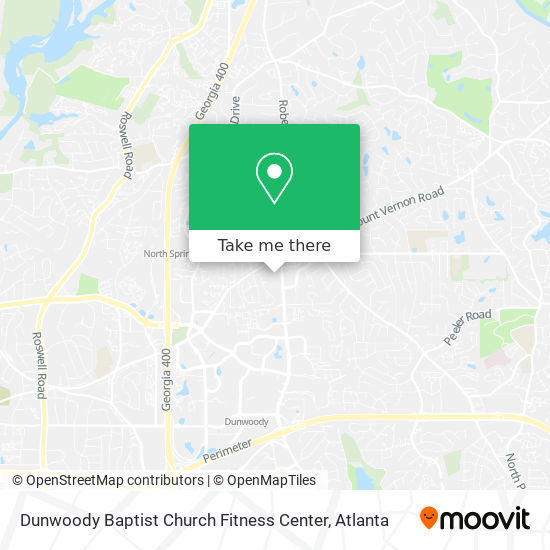Dunwoody Baptist Church Fitness Center map