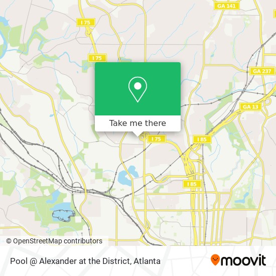 Mapa de Pool @ Alexander at the District