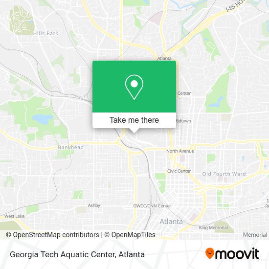 Georgia Tech Aquatic Center map