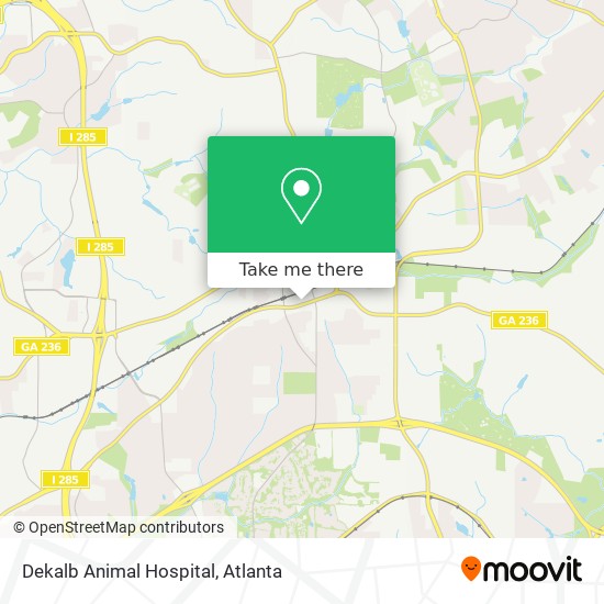 Dekalb Animal Hospital map