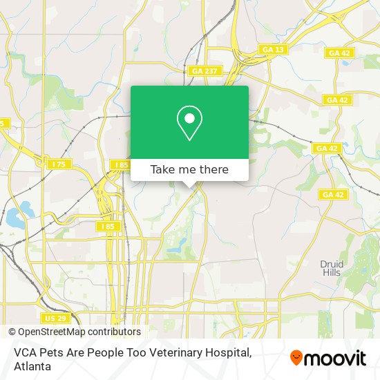 Mapa de VCA Pets Are People Too Veterinary Hospital