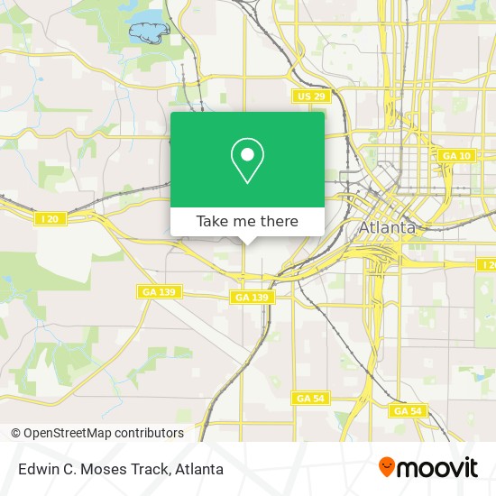Mapa de Edwin C. Moses Track
