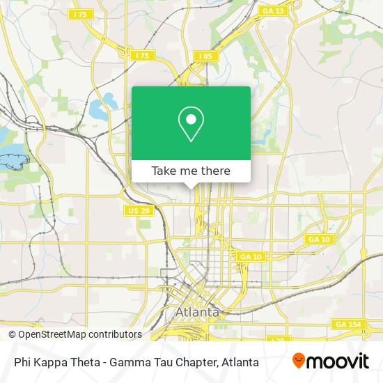 Phi Kappa Theta - Gamma Tau Chapter map