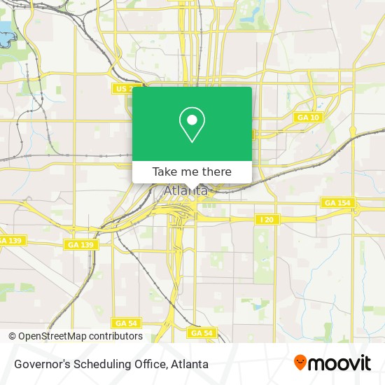 Governor's Scheduling Office map
