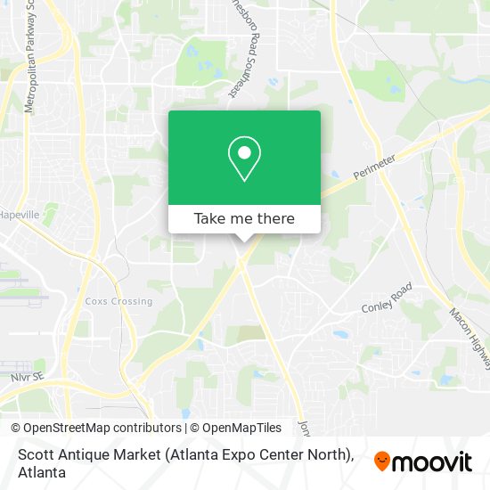 Scott Antique Market (Atlanta Expo Center North) map