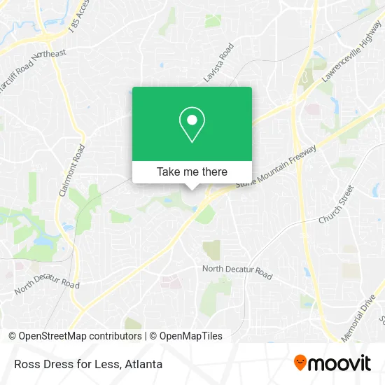 Mapa de Ross Dress for Less