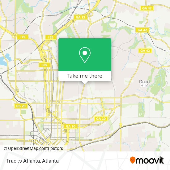 Tracks Atlanta map