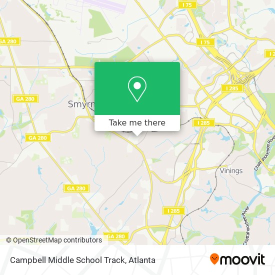 Mapa de Campbell Middle School Track