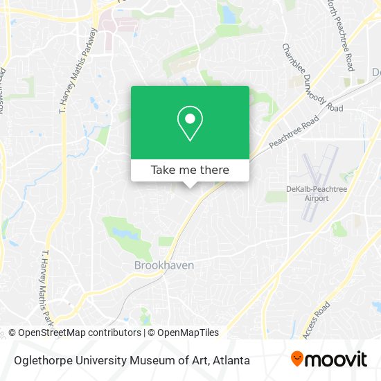 Oglethorpe University Museum of Art map