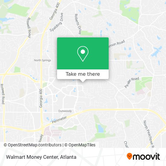 Walmart Money Center map