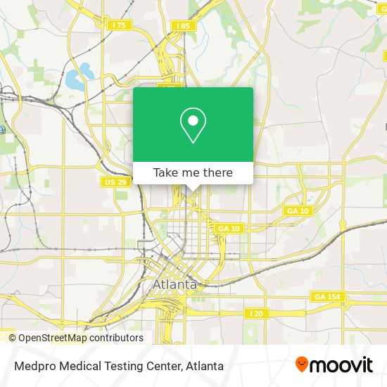 Mapa de Medpro Medical Testing Center