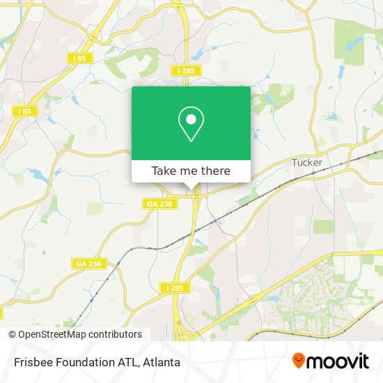 Mapa de Frisbee Foundation ATL