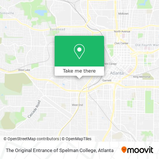 Mapa de The Original Entrance of Spelman College