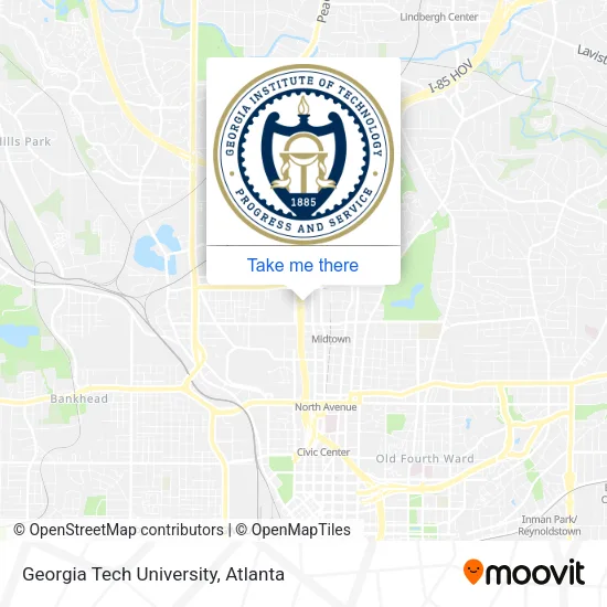 Mapa de Georgia Tech University