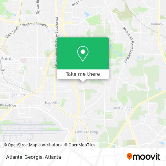 Atlanta, Georgia map