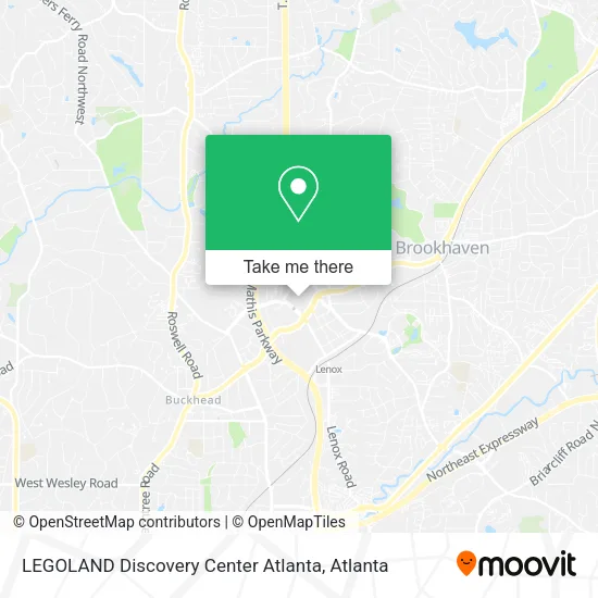 LEGOLAND Discovery Center Atlanta map
