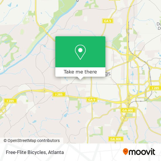 Free-Flite Bicycles map