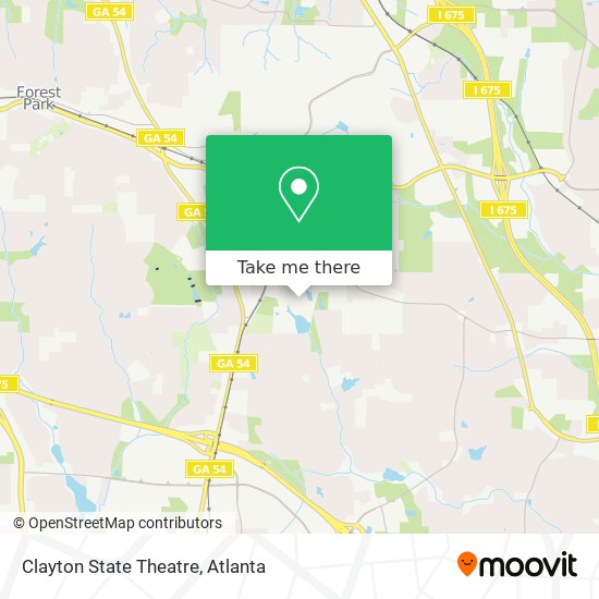 Clayton State Theatre map