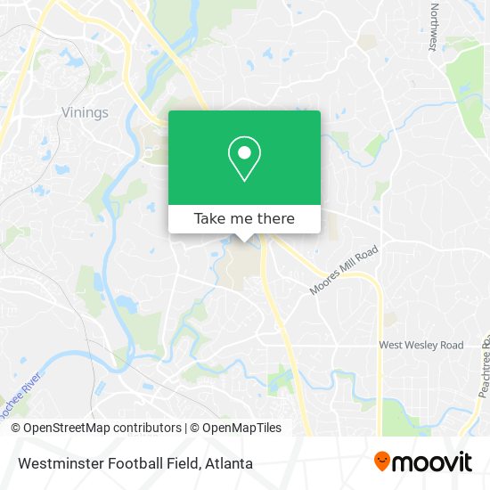 Mapa de Westminster Football Field